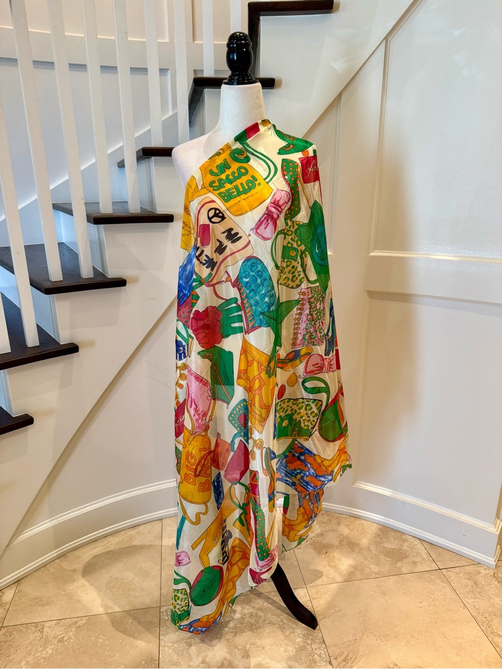 Vintage Italian-Inspired Cheap & Chic Scarf, 74" x 36"